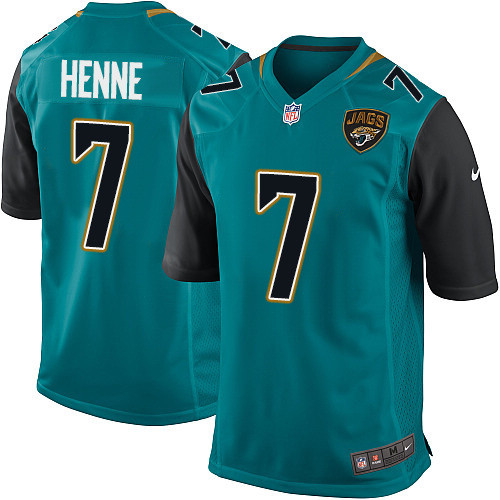 Youth Elite Chad Henne Nike Jersey Teal Green Home - #7 NFL Jacksonville Jaguars